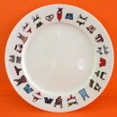 Assiette dessert &laquo;&nbsp;Maillots de bain&nbsp;&raquo;