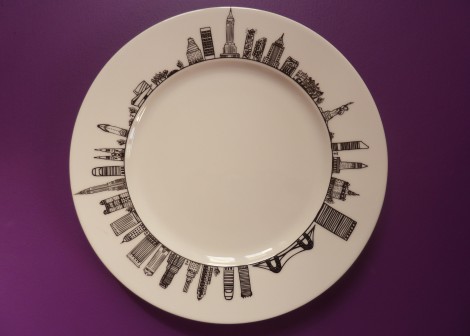Assiette &laquo;&nbsp;New York&nbsp;&raquo;