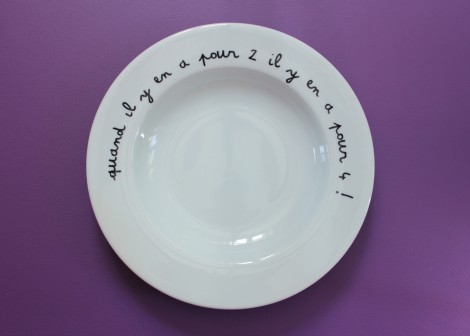 Plat creux &laquo;&nbsp;Dictons Culinaires&nbsp;&raquo;