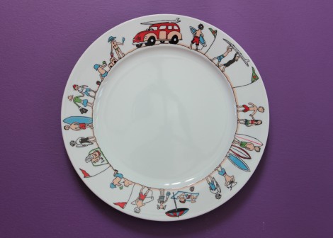 Assiette « Family Surf » Assiette « Family Surf »
