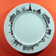 Assiette &laquo;&nbsp;Paris&nbsp;&raquo;