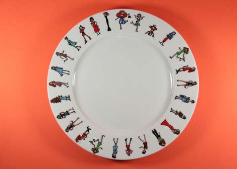Plat de présentation &laquo;&nbsp;I Love Shopping&nbsp;&raquo;