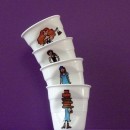 Tasses froissées &laquo;&nbsp;Les Shoppeuses&nbsp;&raquo;