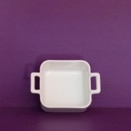 Mini Terrine carrée blanche