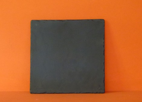 Assiette carrée ardoise