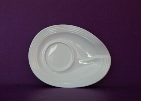 Sous Tasse froissée blanche Sous Tasse froissée blanche