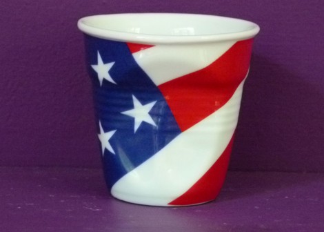 Tasse froissée Flag USA Tasse froissée Flag USA