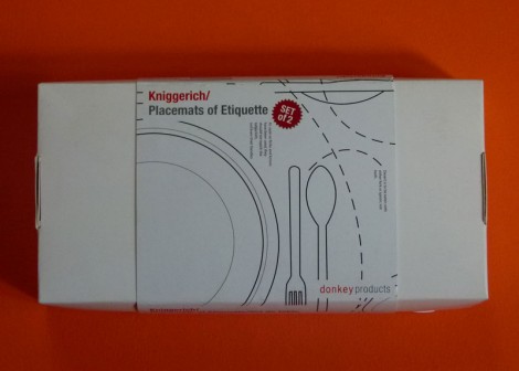 Set de table design &laquo;&nbsp;emplacement&nbsp;&raquo;