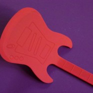 Spatule Guitare rouge