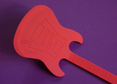 Spatule Guitare rouge