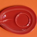 Sous tasse Froissée Rouge
