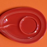 Sous tasse Froissée Rouge