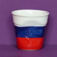 Tasse froissée Flag Russie