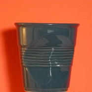 Pot à Ustensiles gris froissé