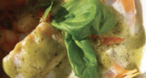 cassolette de poisson au pesto