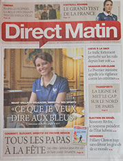 sur direct matin le 11 juin 2014revue de presse pour assiettes et compagnie, voir les articles qui parlent des créations de béatrice pene