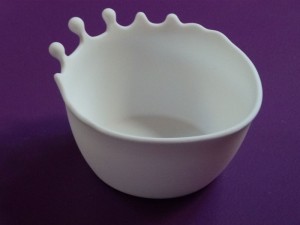 bol lait renversé en silicone