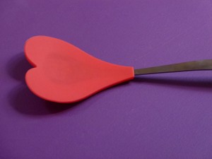 spatule silicone coeur