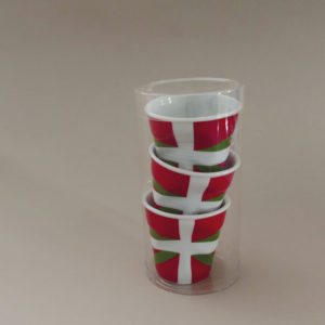 coffret de 3 tasses Pays basque, tasses revol collection flags dessinée par béatrice pene