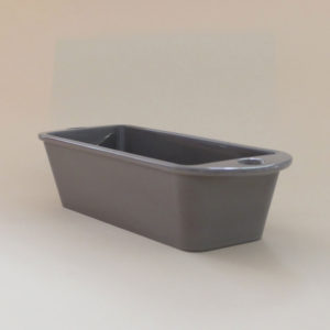 moule à cake revol en porcelaine grise - made in france