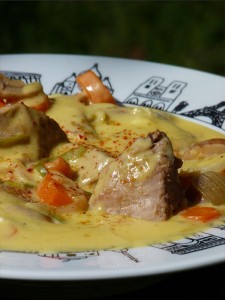 assiettes et gourmandises recette de blanquette de veau au gingembre