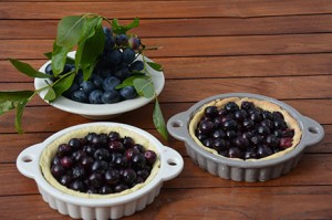 tarte aux myrtilles de combo, les myrtilles bio du pays basque, une recette d'assiettes et gourmandises dans des nouveaux plats de porcelaine revol