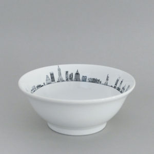 coupelle nyc par assiettes et compagnie, éditée par la maison revol, porcelaine made in france; création originale d'assiettes et compagnie