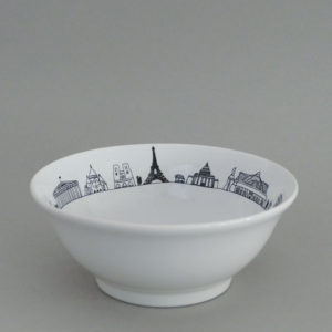 coupelle paris par assiettes et compagnie, éditée par la maison revol, porcelaine made in france; création originale d'assiettes et compagnie