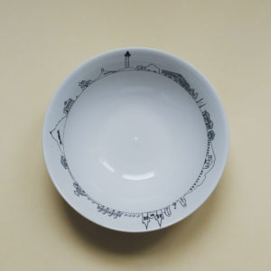 coupelle paris par assiettes et compagnie, éditée par la maison revol, porcelaine made in france; création originale d'assiettes et compagnie