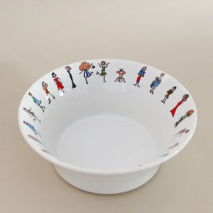 coupelle I love shopping pour donner des air de fête de filles à votre table - création assiettes et compagnie - adaptée pour tous les fours et le lave vaisselle - made in france