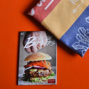 deux torchons et un livre de cuisine pour ce kit hamburger n voici un vrai clin d'oeil américain en linge de table : un torchon hamburger, un torchon cornet de frites et un livre de cuisine "best of burgers"