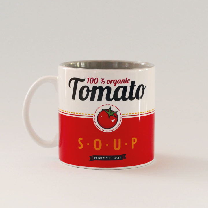 mug tomato un énorme mug pour vos soupes ou vos thés en porcelaine
