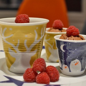 tasse Revol grand cerf, édition limitée noel 2016 pour cette tasse à café blanche avec un dessin doré