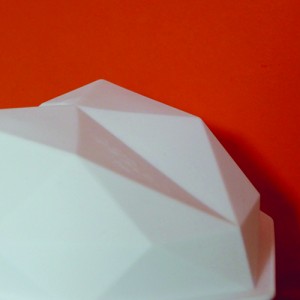 moule en sicilone coeur en 3 dimensions, pour faire un gateau à facettes, magnifique et très design