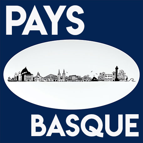 la collection pays basque d'assiettes et compagnie vous présente toute une série de plats, d'assiettes, de mugs et de tasses à café sur le thème du pays basque et des villes comme biarritz, saint jean de luz, bayonne, ascain, cambo, saint jean pied de port...