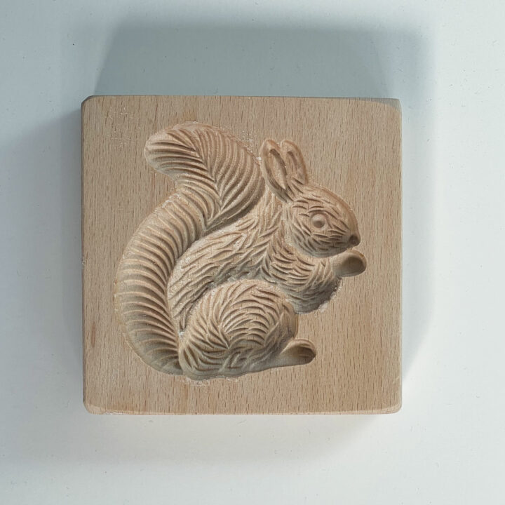2 Moules à Biscuits 3D écureuil En Bois Sculpté - Pour Biscuits, Muffins, Chocolat, Savon DIY | Décoration Pâtisserie Ludique