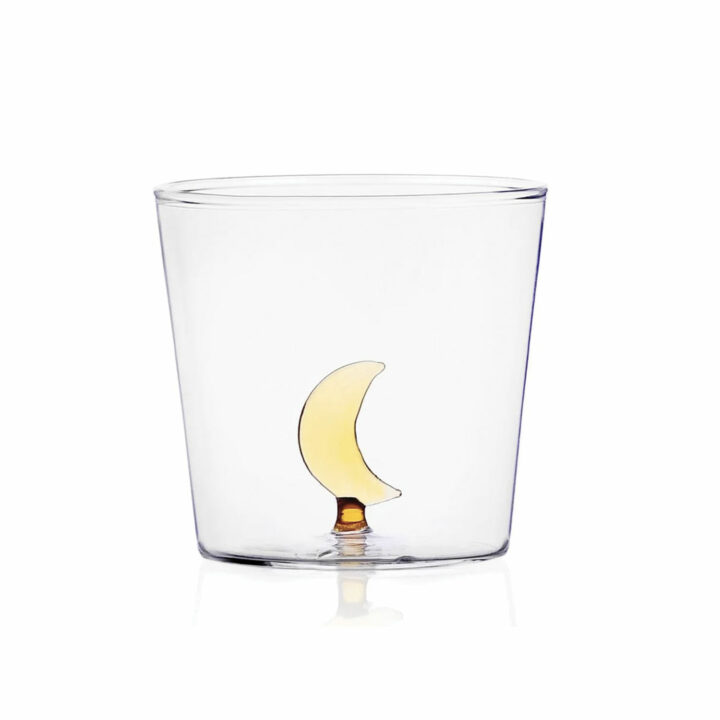 verre the moon, la lune, par ichendorf milano, une nouvelle sélection pour assiettes et compagnie