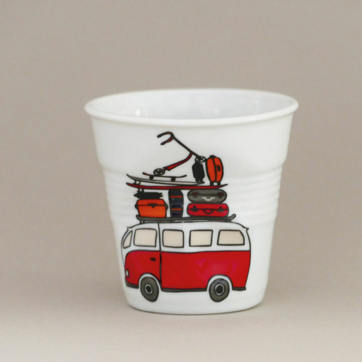 tasse froissée Revol modele La plage - création originale assiettes et compagnie