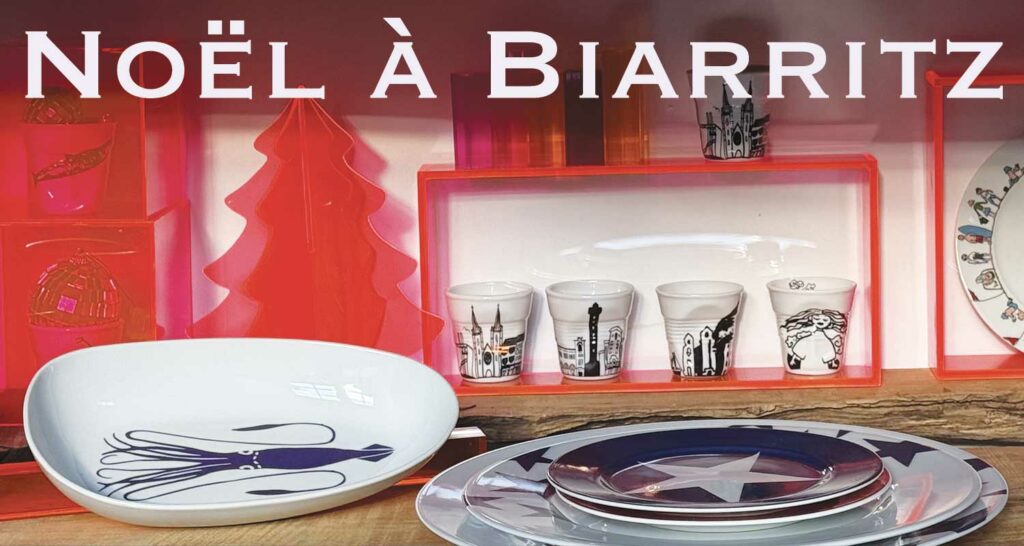 la boutique éphémère d'assiettes et compagnie aura lieu du 28 novembre au 13 décembre à Biarritz