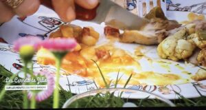 l'émission lels carnets de julie au pays basque ont invité des basques et aussi béatrice la créatrice d'assiettes et compagnie pour un repas exceptionnel sur la rhune - assiette pays basque et family surf d'assiettes et compagnie